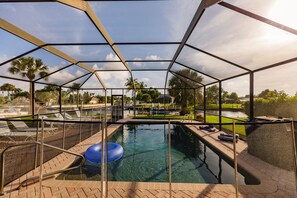 Young person Baby fenced pool