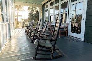 Screened front porch