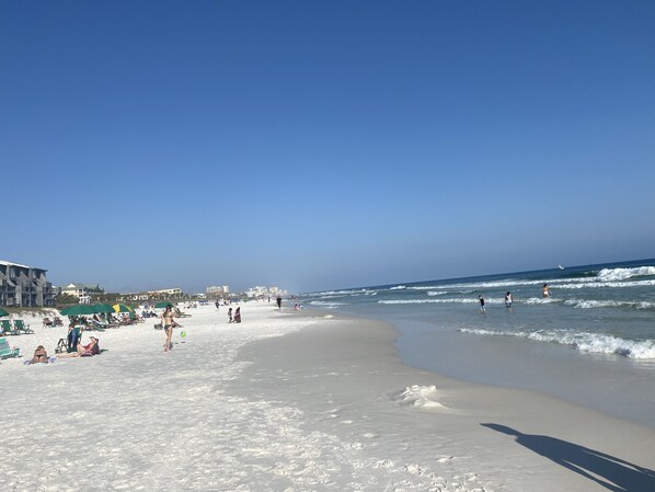 Beach at private entrance