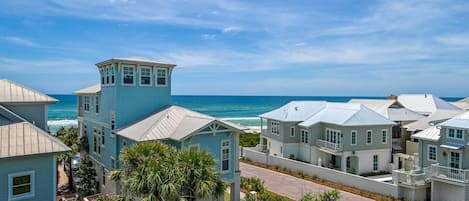 Gorgeous gulf views, and only steps from this fabulous home to the sand!