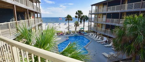 Sandpiper Swimming Pool and View of Gulf