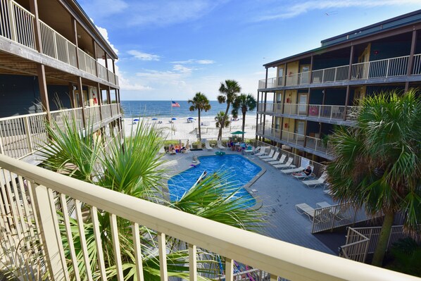 Sandpiper Swimming Pool and View of Gulf