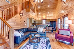 Lounge in comfort with seating for six