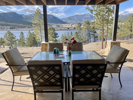 Outdoor dining area