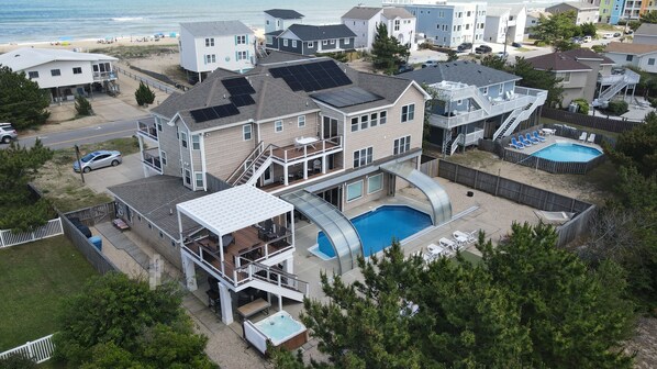 Arial view of yard