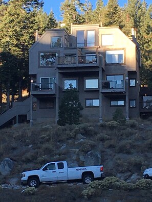 Front of 4 unit building we are the top left. 
