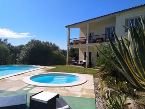 Pools and Villa views 
