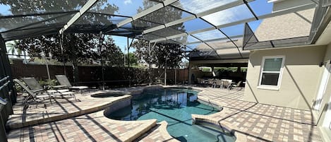 Stunning Outdoor Living with Pool and Hot Tub