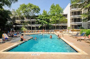 Take a cool dip in the sparkling pool.