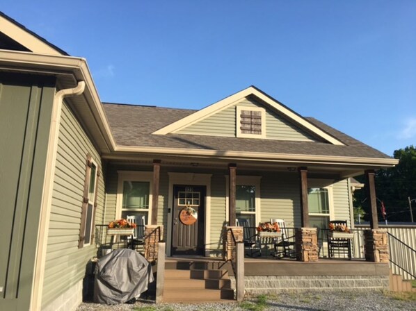 Front Door and Porch May 2022