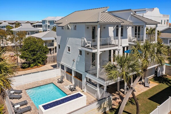 Wandering Palms - Beautiful Vacation Rental Beach House with Private Pool and Amazing Outdoor Area in Miramar Beach, Florida - Five Star Properties Destin/30A