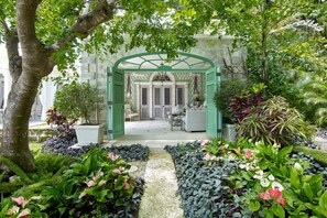 Two acres of lush tropical garden
