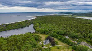 To our S - Atlantic Ocean, Popham Bch, Seawall Bch + W -Atkins Bay, Fort Baldwin