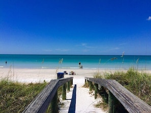 The walkover to the beach on the west side of the street