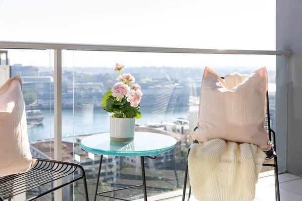 A private balcony with a view!