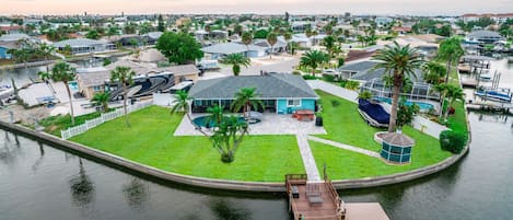 Aerial of the back yard!