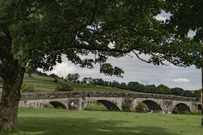 1 Riverside Cottages, Burnsall: The famous ancient bridge of Burnsall over the river Wharfe