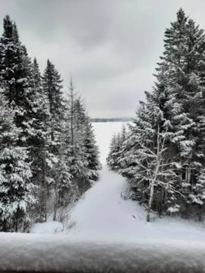 Winter View Looking to Lake from Private Master Balcony