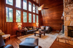 Light-filled room with floor to ceiling windows!