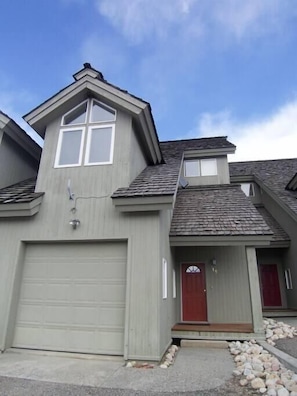 Blue skies are the perfect back drop to our home!