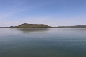 View of  "Sleeping Lion" from the dock.