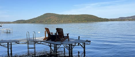 Two chairs just begging the be enjoyed.