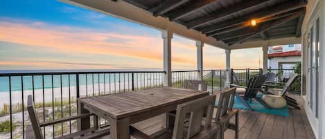 Guests will love this stunning beachfront balcony to see sweeping views in Dune Allen Beach