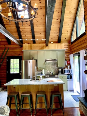 Fully stocked kitchen