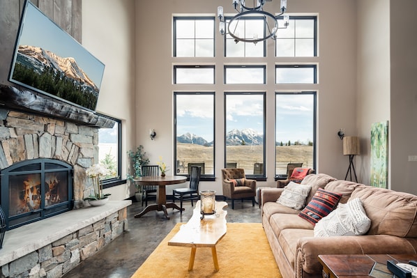 Living Room with view of Emigrant Peak