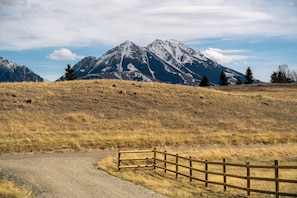 Emigrant Peak as seen from the property