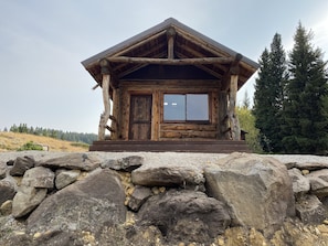 Fire tower trappers cabin front