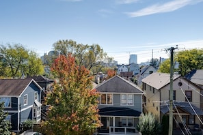 View of downtown from the third story window