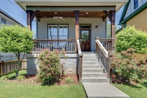 Perfect front porch for mornings, afternoons and nights!