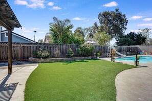 Backyard with pool