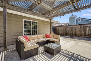 Backyard with pool