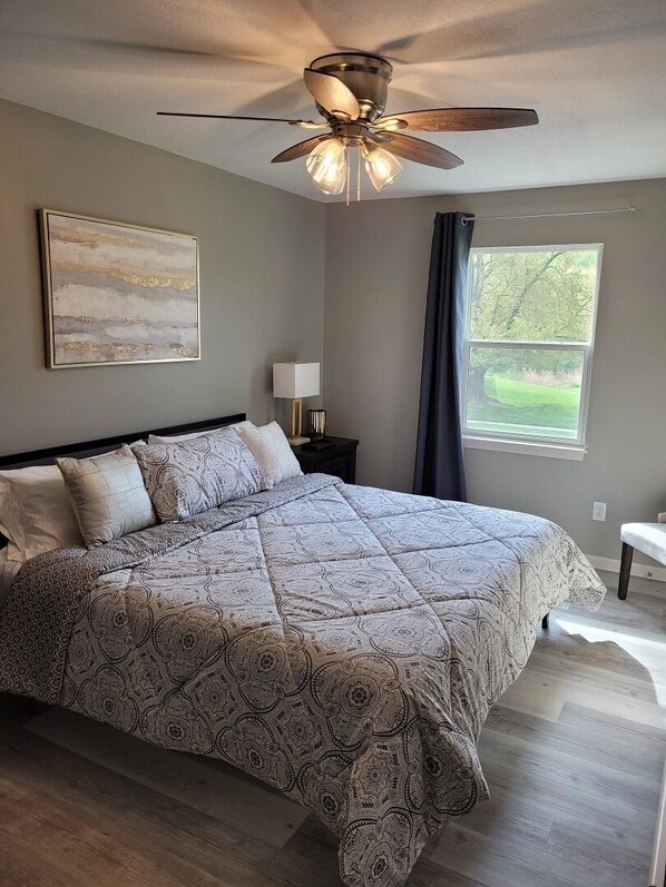 Large Master suite with King bed