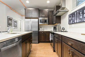 Kitchen was well appointed with everything we needed.  -Maureen A.
