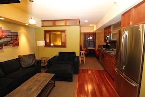 Studio remodeled into a 1 BR