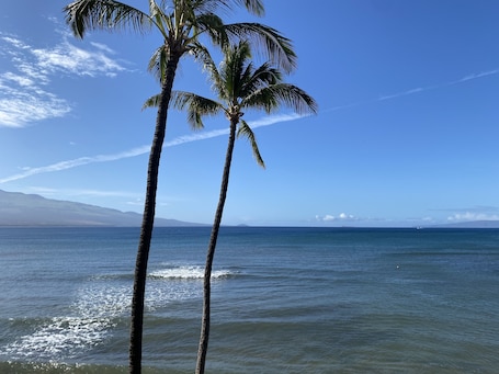 Watch and listen to calming sounds of the ocean surf from the lanai