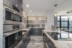 All Bosch appliances including an induction cook top. 