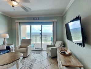 Living Area - TV and Access to Balcony