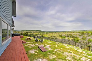 Backyard Deck | 11.5 Acre Property