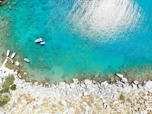 Relax while swimming in the crystal-clear waters of the nearby beaches