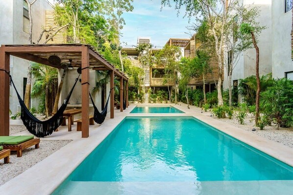 Grandiose pools and common areas at home away from home