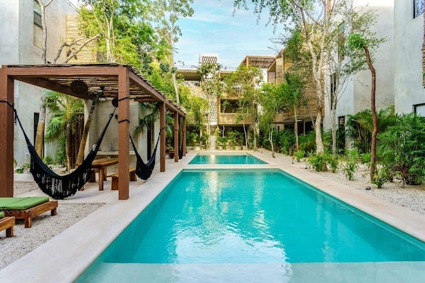 Grandiose pools and common areas at home away from home