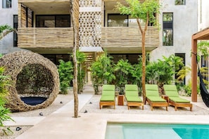 Meditation nest near the pool