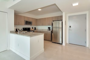 Cook a gourmet meal in your fully-equipped kitchen