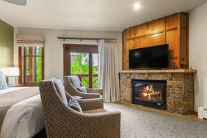 Sitting area - gas fireplace