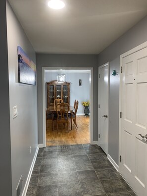 Foyer looking into dining