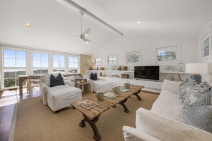 TWO LIVING AREAS,  WITH DUNE AND GULF VIEWS